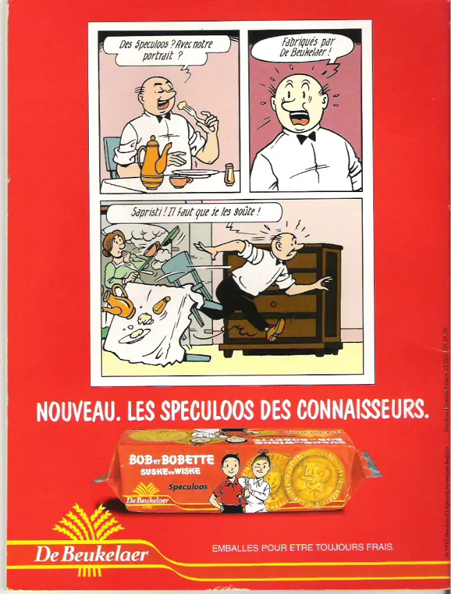 Verso de l'album Bob et Bobette (Publicitaire) L'Épée égarée