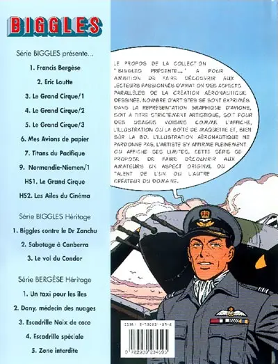 Verso de l'album Biggles présente... Tome 9 Normandie-Niemen /1