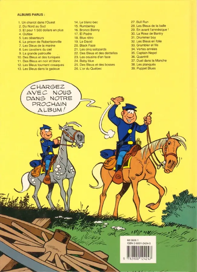 Verso de l'album Les Tuniques Bleues Tome 39 Puppet blues