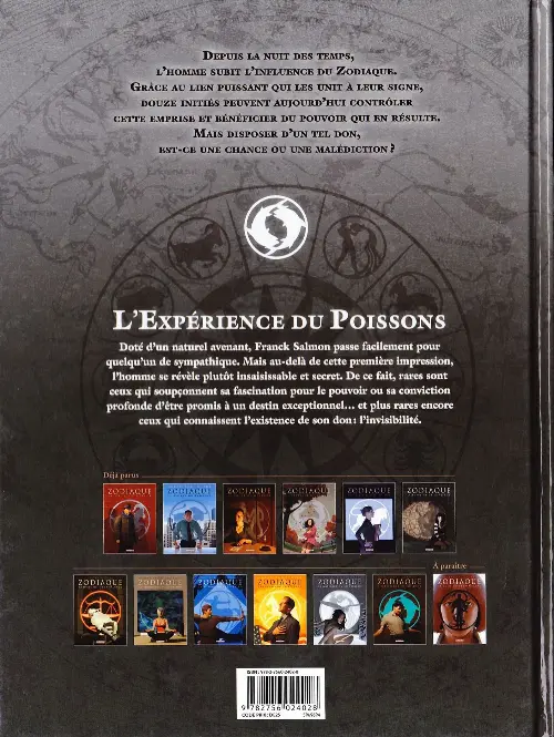 Verso de l'album Zodiaque Tome 12 L'expérience du Poissons