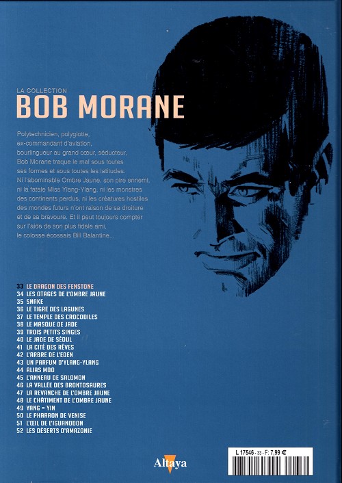 Verso de l'album Bob Morane La collection - Altaya Tome 33 Le dragon des Fenstone