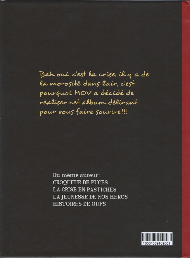 Verso de l'album Histoires de oufs N° 1