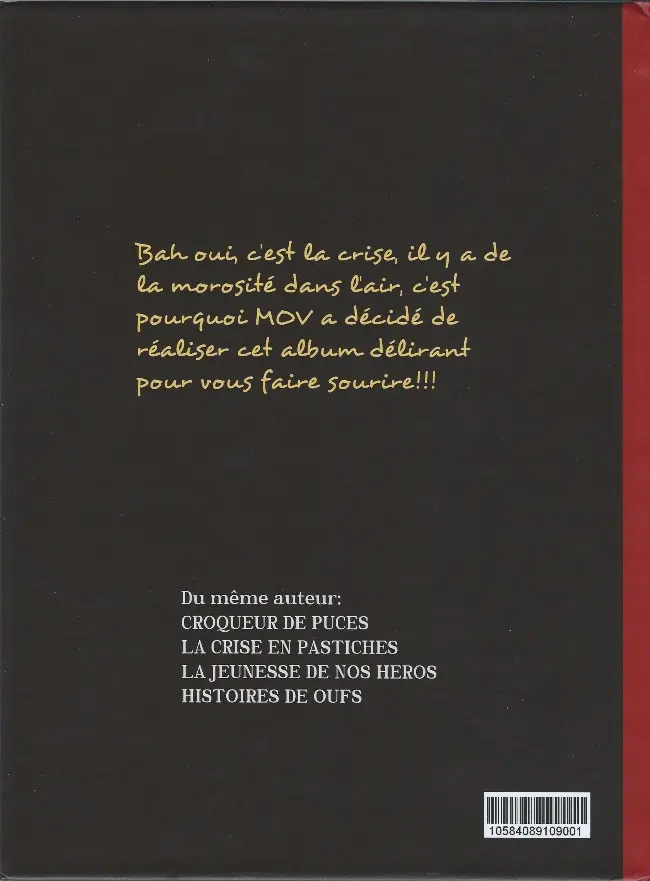 Verso de l'album Histoires de oufs N° 1