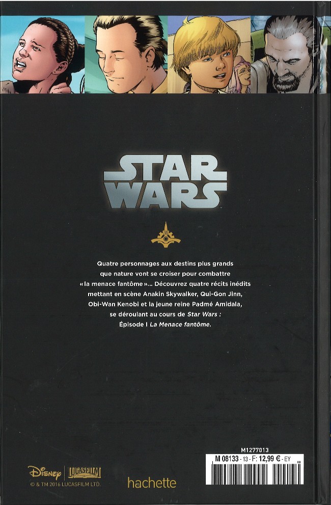Verso de l'album Star Wars - Légendes - La Collection Tome 13 Episode I - La Menace Fantôme - Révélations