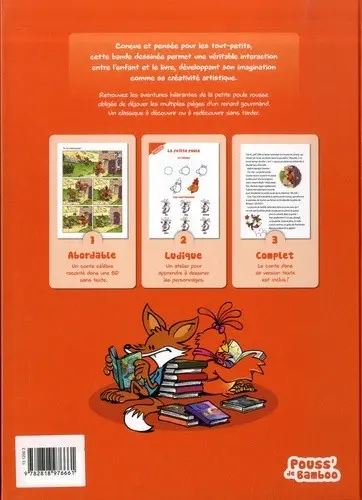 Verso de l'album La Petite poule rousse