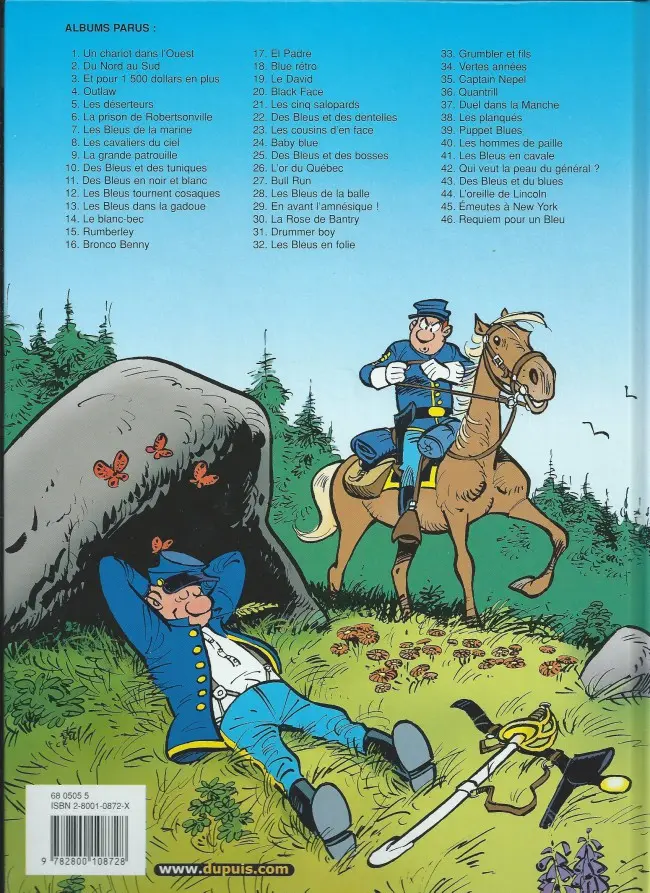 Verso de l'album Les Tuniques Bleues Tome 15 Rumberley