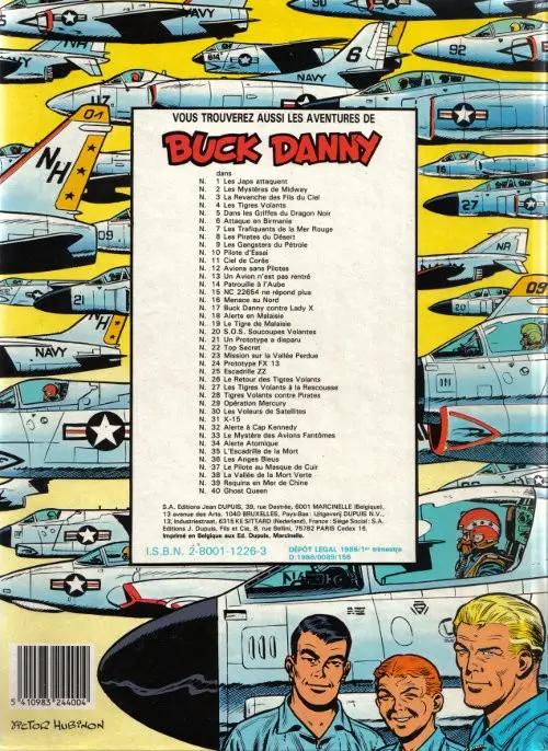 Verso de l'album Buck Danny Tome 30 Les voleurs de satellites