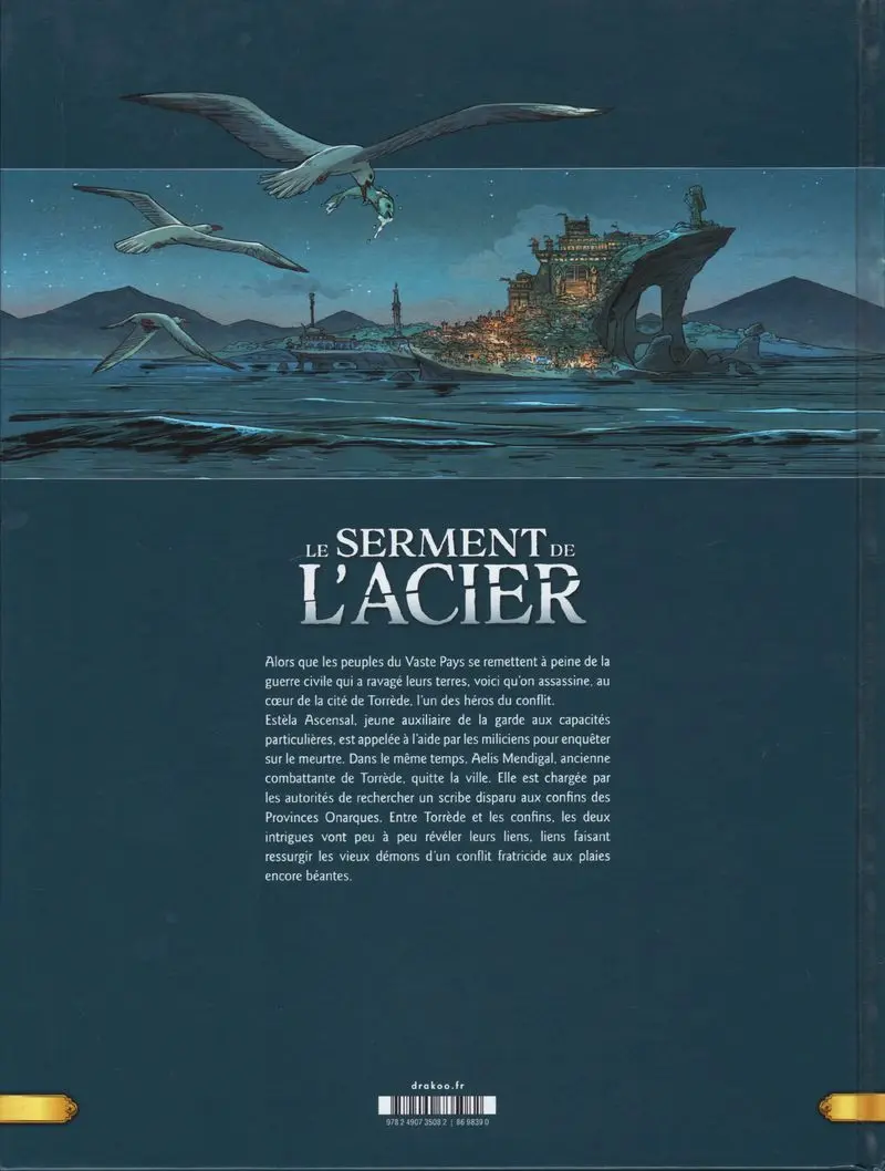 Verso de l'album Le serment de l'acier Tome 1 Une gloire fantôme