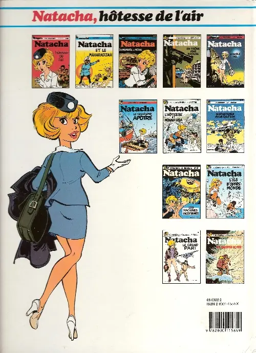 Verso de l'album Natacha Tome 13 Les nomades du ciel