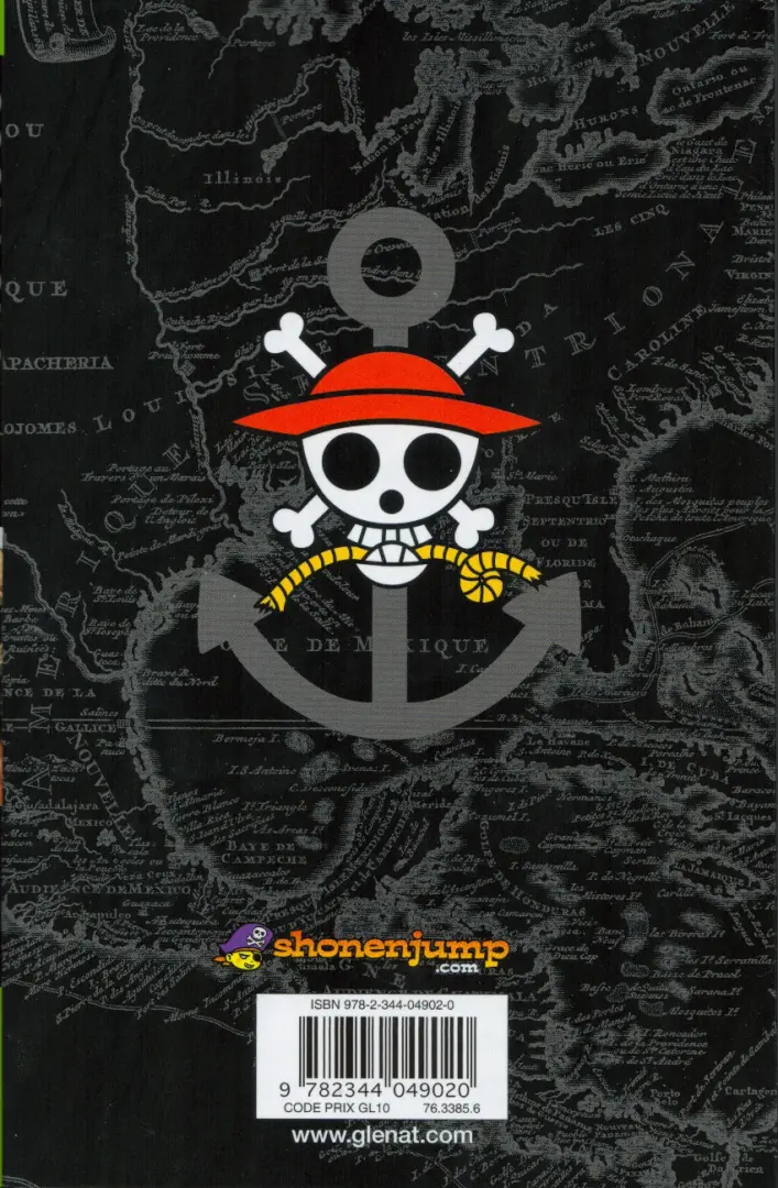 Verso de l'album One Piece Tome 100 Le fluide royal