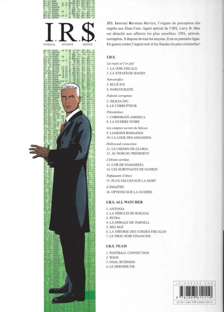 Verso de l'album I.R.$. Tome 2 La stratégie Hagen