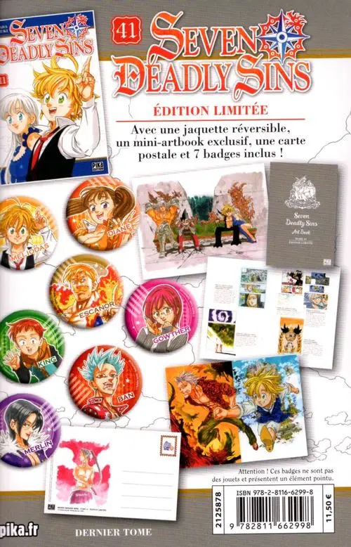 Verso de l'album Seven Deadly Sins 41