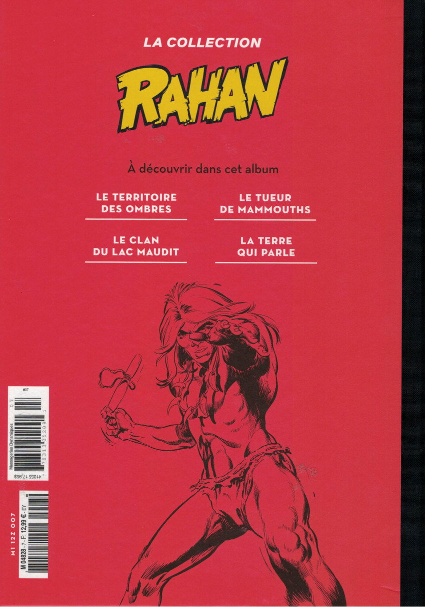 Verso de l'album Rahan (La Collection - Hachette) Tome 7