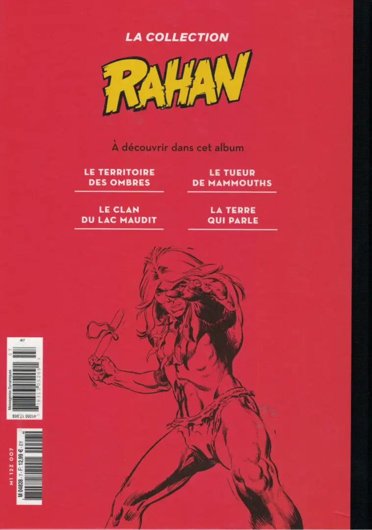 Verso de l'album Rahan La Collection (Hachette) Tome 7