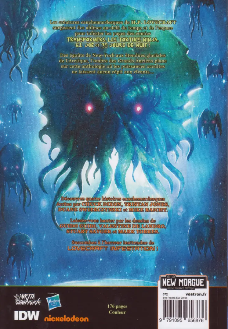 Verso de l'album Lovecraft Infestation