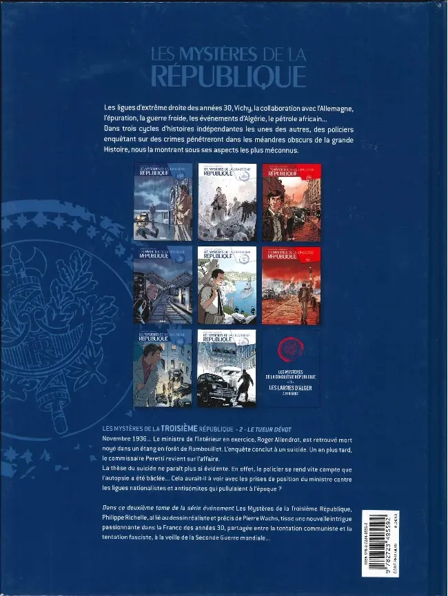 Verso de l'album Les Mystères de la Troisième République Tome 2 Le tueur dévot