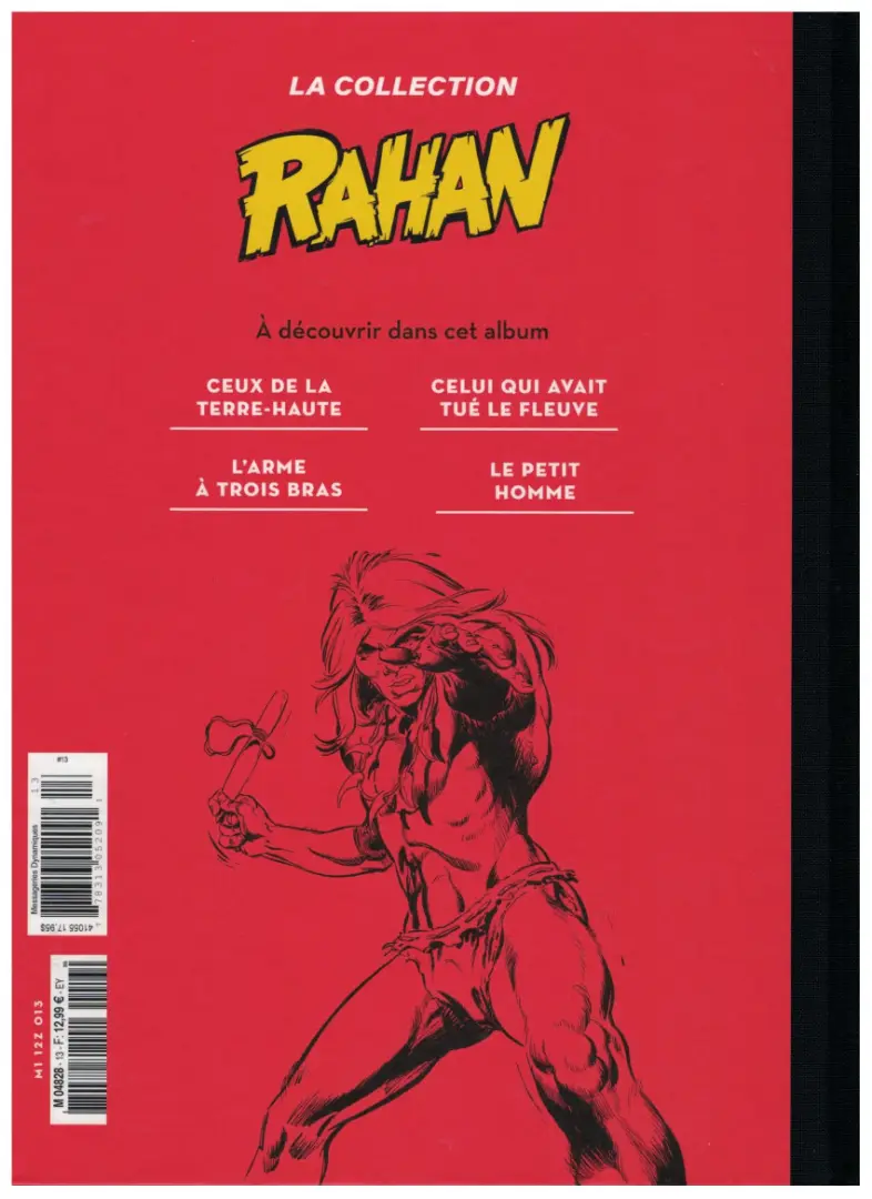 Verso de l'album Rahan La Collection (Hachette) Tome 13