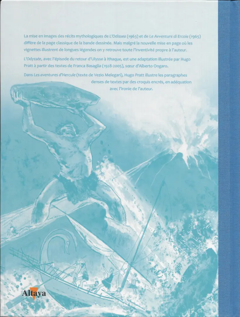 Verso de l'album Tout Pratt Tome 72 L'Odyssée  et  Les aventures d'Hercule