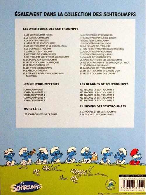 Verso de l'album Les Schtroumpfs Tome 24 Salade de Schtroumpfs