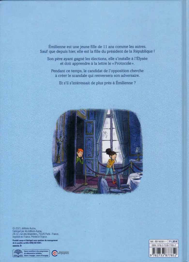 Verso de l'album La fille du Président 1 Premier tour