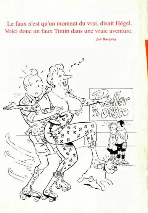 Verso de l'album Tintin - Pastiches pour Adultes La vie sexuelle de Tintin
