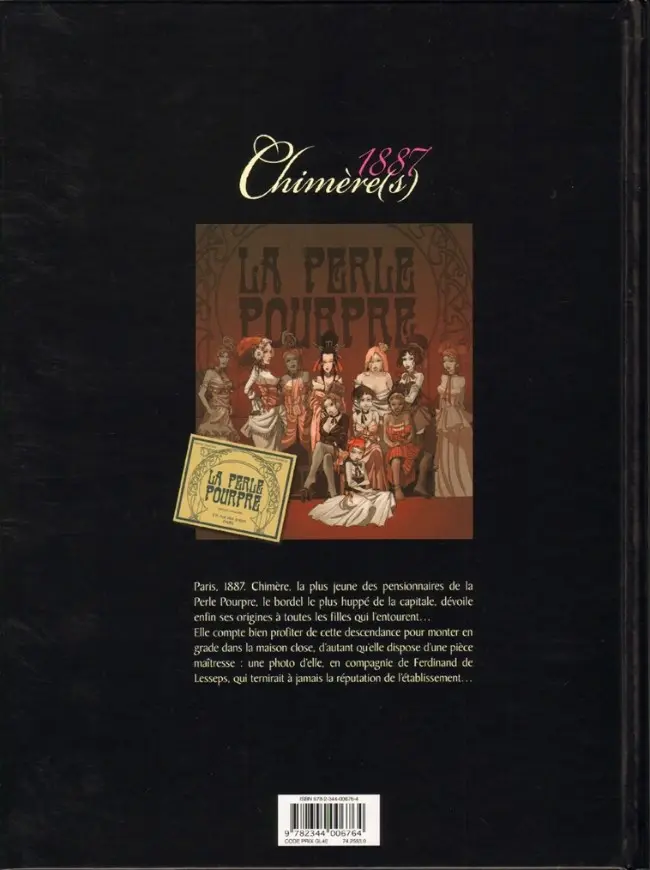 Verso de l'album Chimère(s) 1887 Tome 5 L'ami Oscar