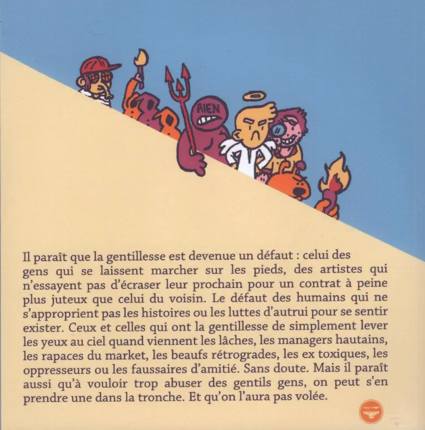 Verso de l'album Be kind.