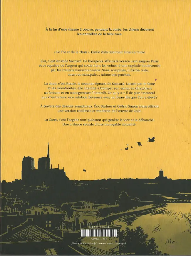 Verso de l'album La curée
