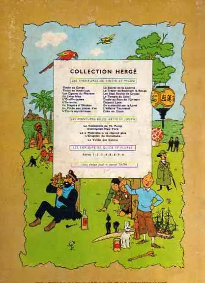 Verso de l'album Tintin Tome 17 On a marché sur la Lune