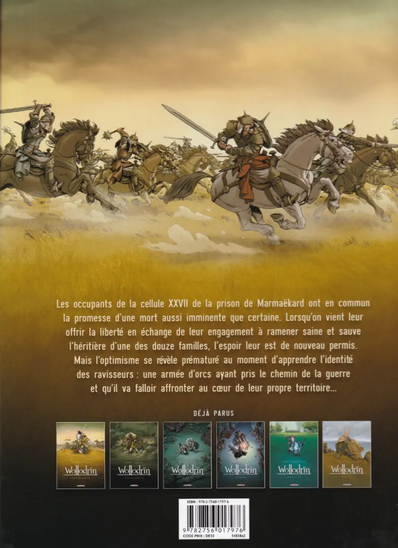 Verso de l'album Wollodrïn Tome 1 Le matin des cendres 1/2