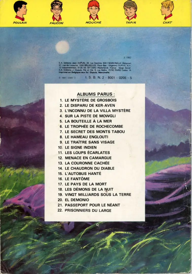 Verso de l'album La Patrouille des Castors Tome 15 L'autobus hanté