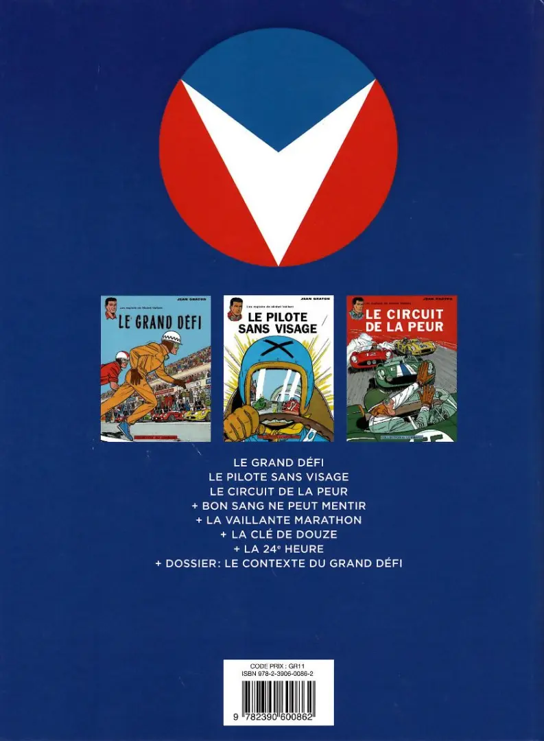 Verso de l'album Michel Vaillant L'Intégrale 1