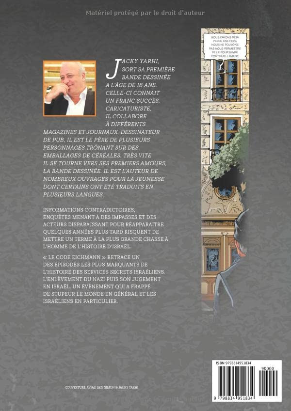 Verso de l'album Les dossiers d'Israël Tome 2 Code Eichmann