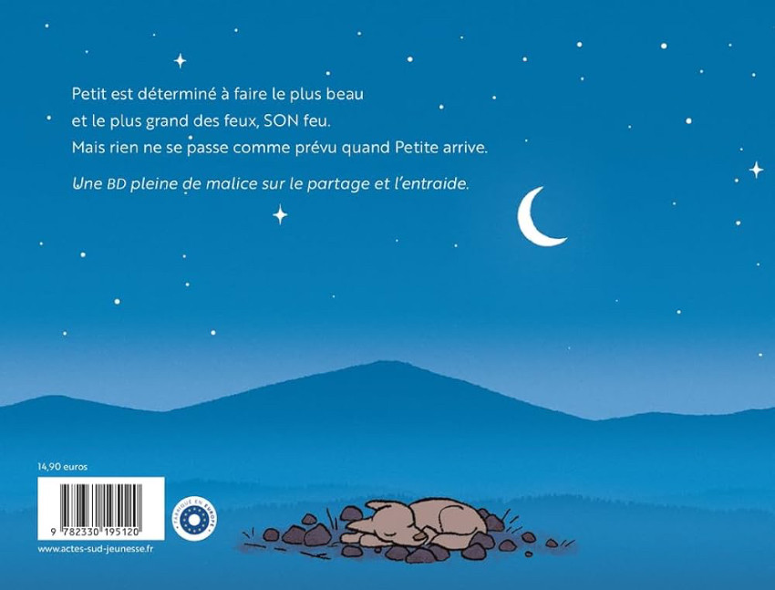 Verso de l'album Mon feu