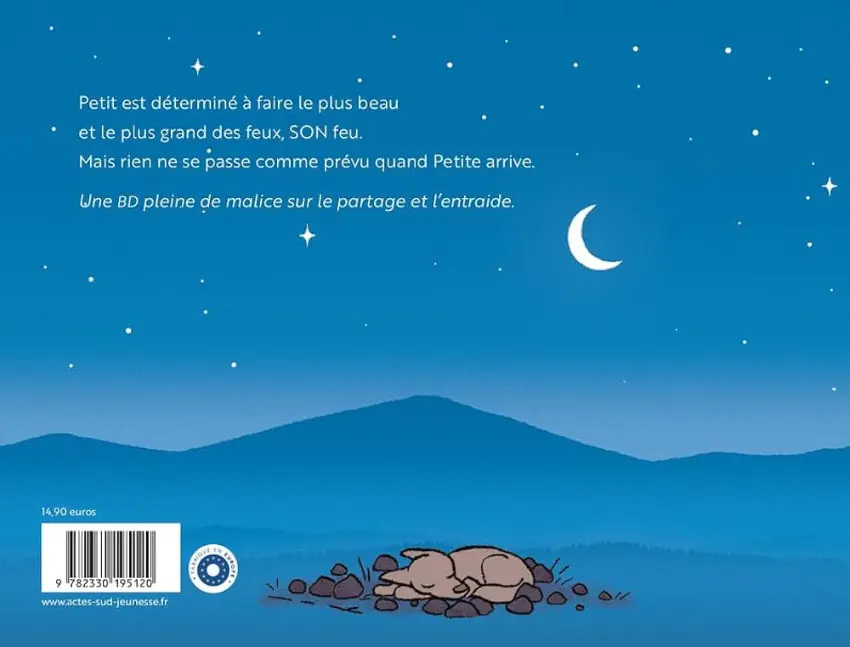 Verso de l'album Mon feu