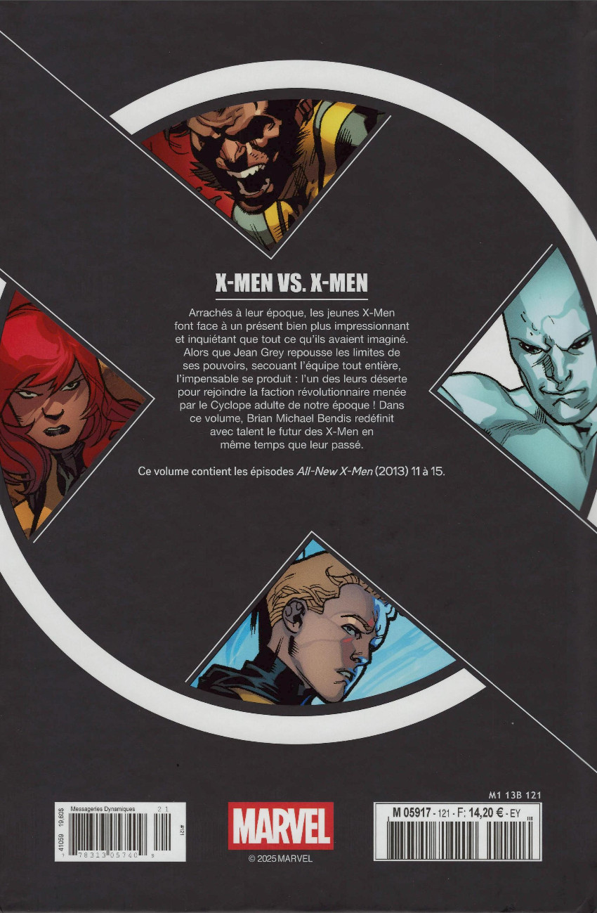 Verso de l'album X-Men - La Collection Mutante Tome 121 X-Men VS X-Men