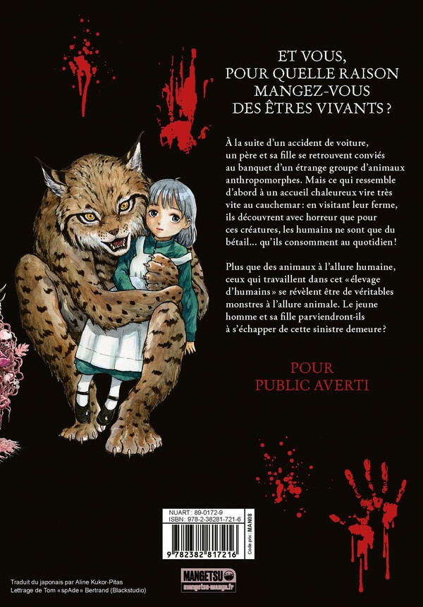 Verso de l'album Animal Human 1