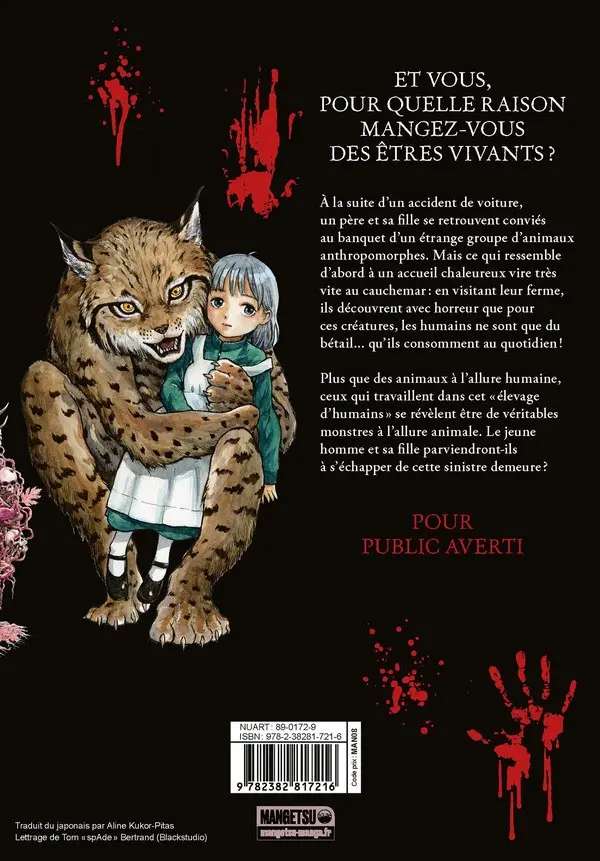 Verso de l'album Animal Human 1