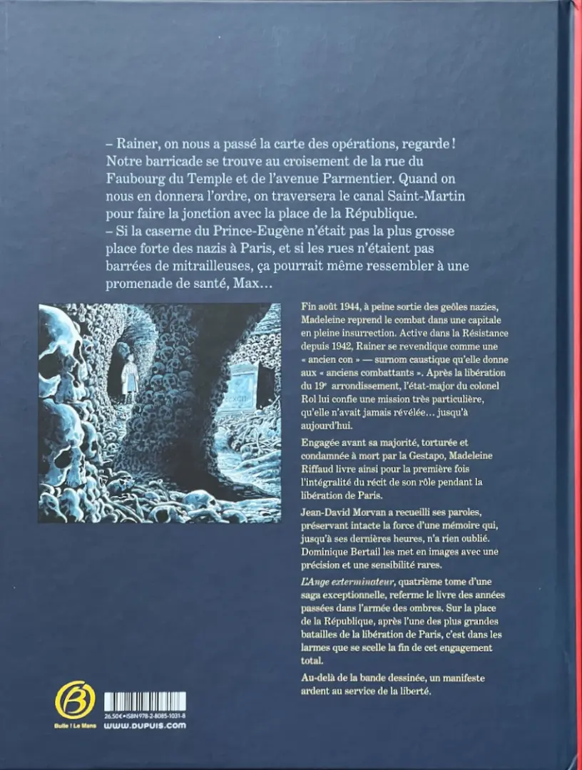 Verso de l'album Madeleine, résistante 4 L'ange exterminateur