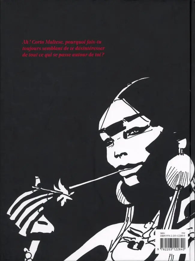 Verso de l'album Corto Maltese Tome 2 Sous le signe du Capricorne