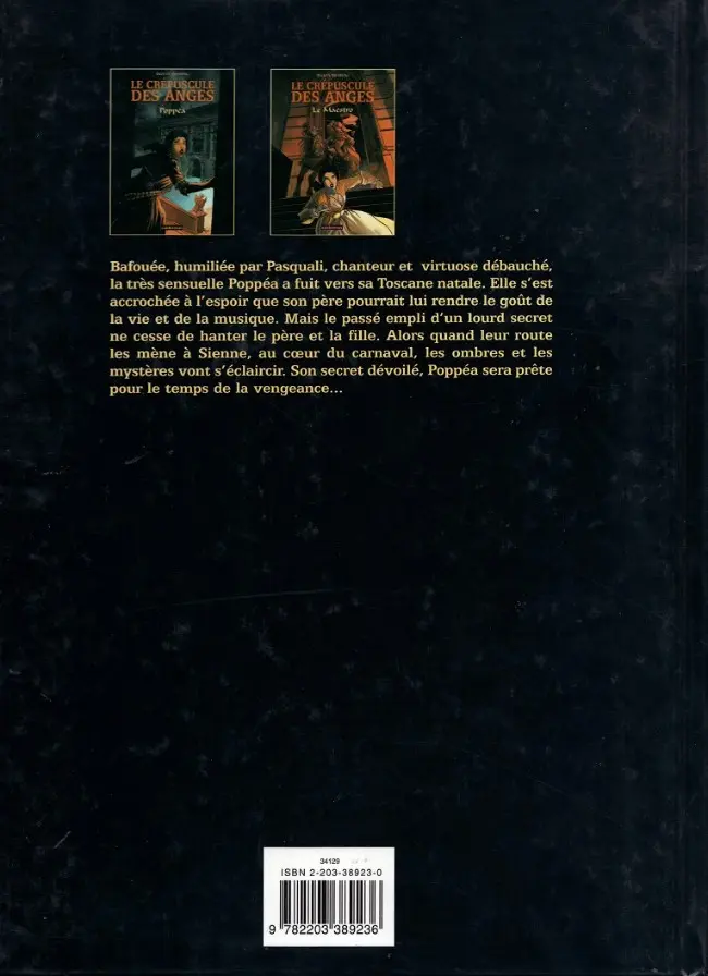 Verso de l'album Le Crépuscule des anges Tome 2 Le Maestro