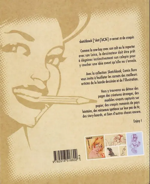 Verso de l'album Sketchbook - Comix Buro Sketchbook Yeagle #2