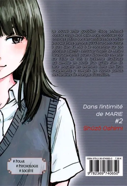 Verso de l'album Dans l'intimité de Marie 2