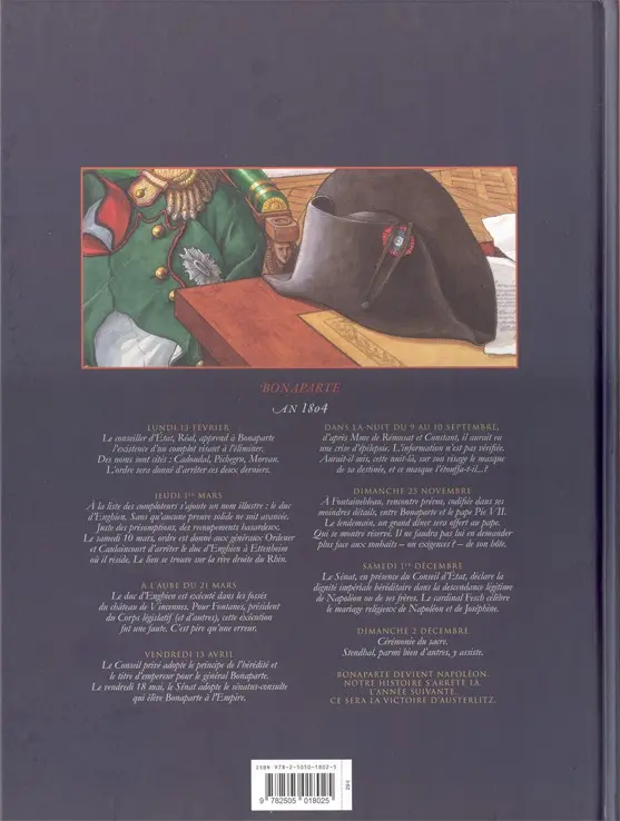 Verso de l'album Double masque Tomes 5 et 6