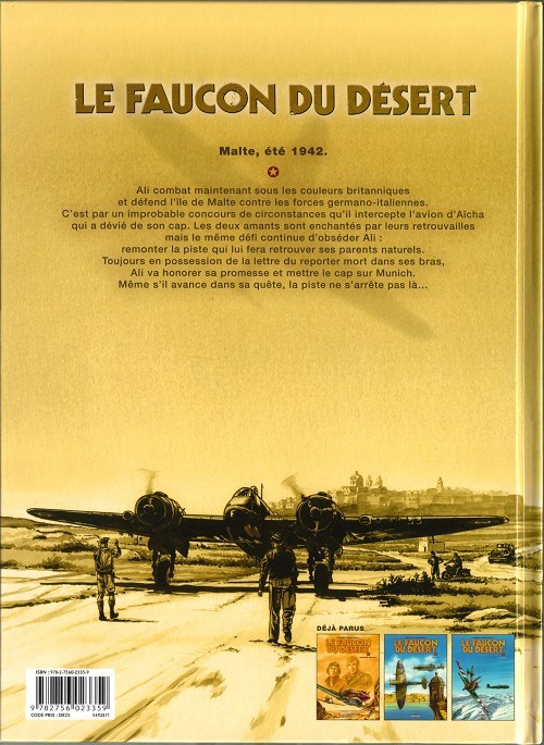 Verso de l'album Le Faucon du désert Tome 3 Bergün
