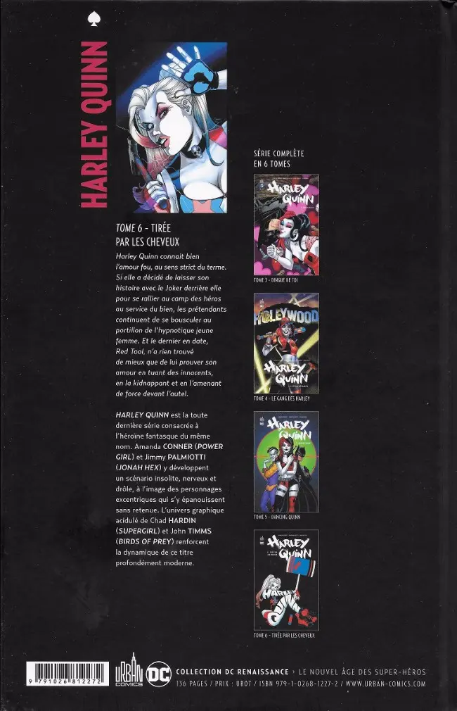 Verso de l'album Harley Quinn Tome 6 Tirée par les cheveux