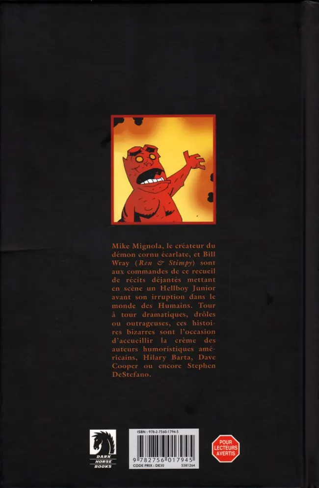 Verso de l'album Hellboy - Histoires bizarres Volume 3
