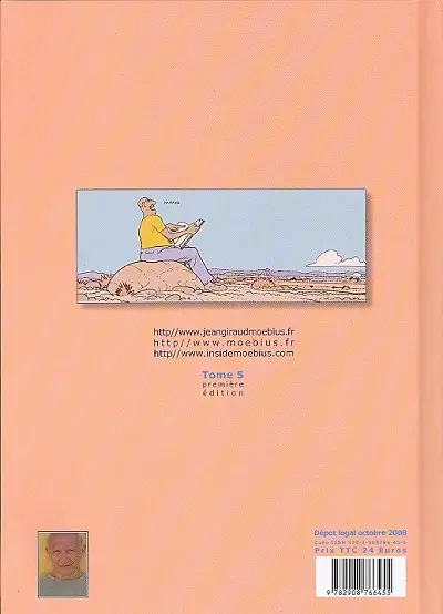 Verso de l'album Inside Moebius Tome 5