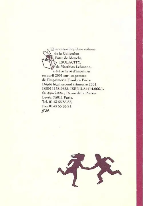Verso de l'album Isolacity