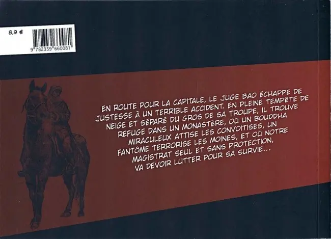 Verso de l'album Juge Bao Tome 5 Juge Bao & Les larmes de Bouddha